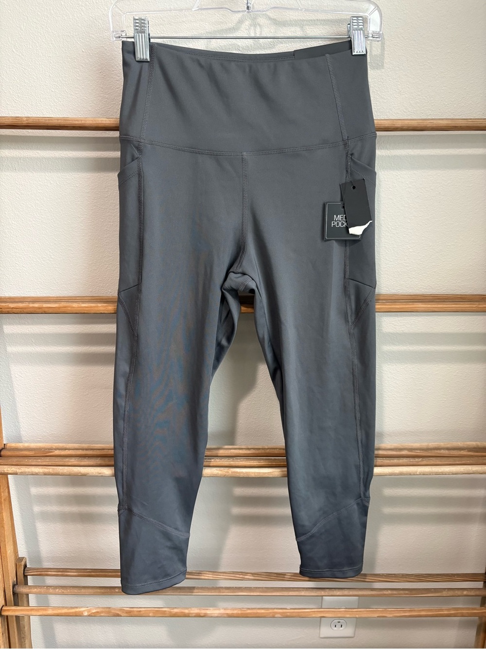 Kay Unger Grey Leggings Size Medium - Picture 1 of 8